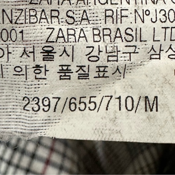 Zara Lightweight Plaid Check Jacket Coat - Picture 11 of 11